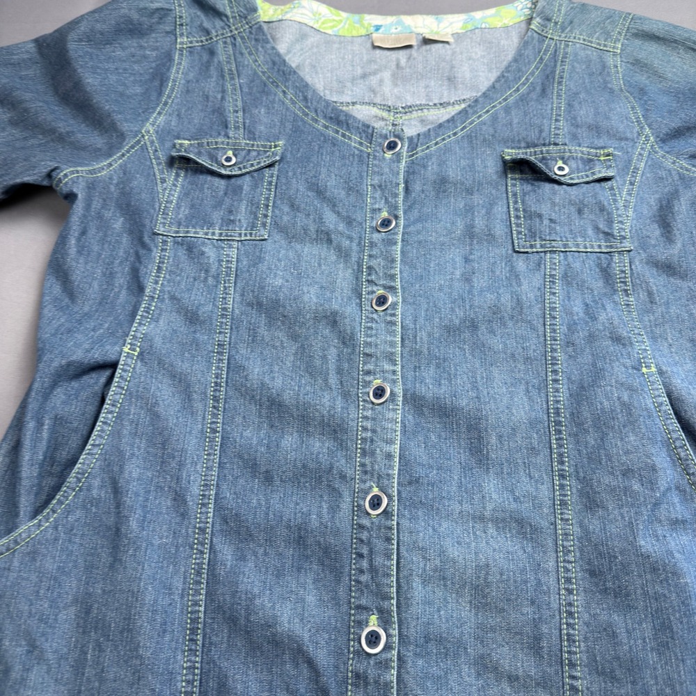 Erika Blue Denim Maxi Dress - Picture 4 of 5
